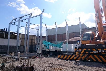 鉄骨建方・鍛冶工事